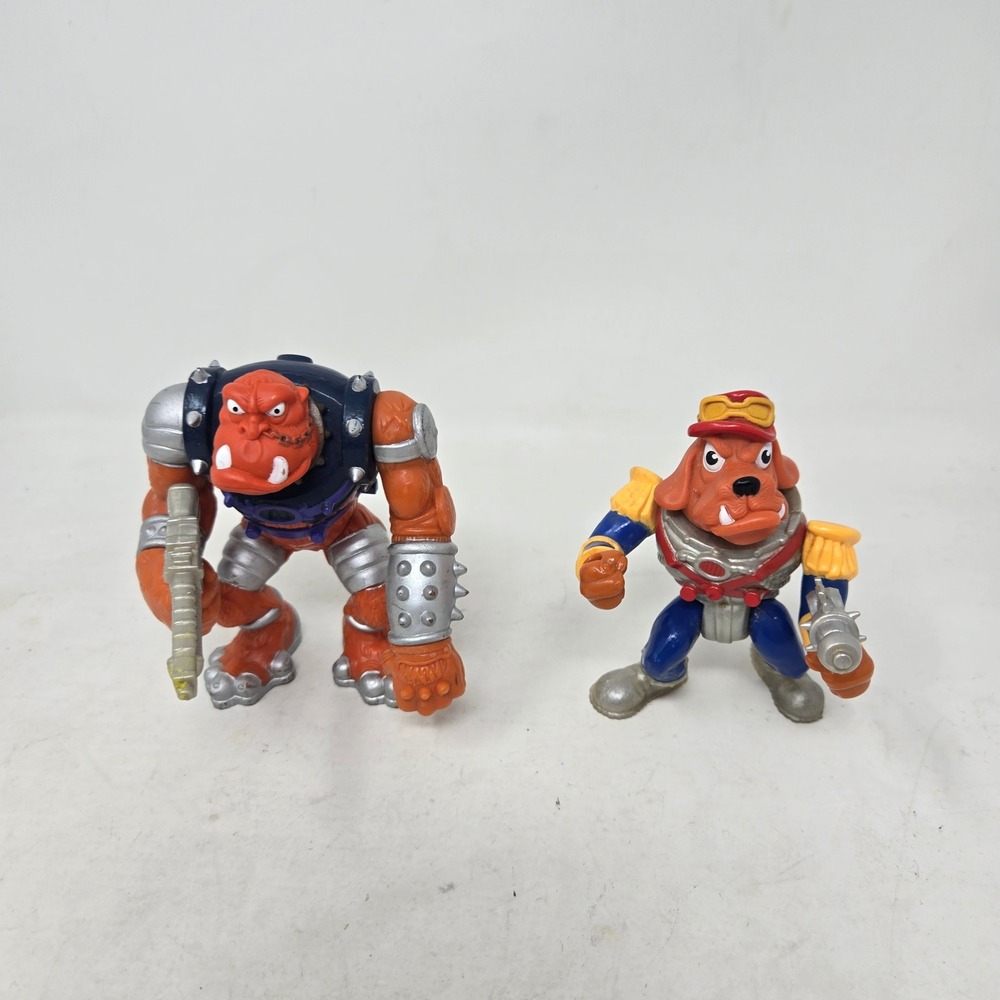 Vintage 1990 Hasbro Bucky OHare Bruiser & Commander Dogstar Action Figures Lot